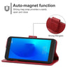 Leather Phone Case For Alcatel 1/1 2019&2021 / Vodafone Smart E9(Red)