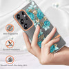 For Samsung Galaxy S25 Ultra 5G Flowers and Plants Series IMD TPU Phone Case(Blue Rose)