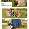 Grey Foldable Pet Carrier Bag for Small Dogs & Cats