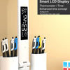 LED Intelligent Digital Display Foldable Desk Lamp, Style: Double Head Charging 2000mAh
