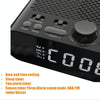 DAB-A5 LED Display Bedside DAB/FM Clock Radio with Bluetooth Speaker, EU Version(Black)
