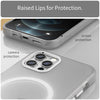 For iPhone 12 Pro MagSafe Frosted Translucent TPU + PC Full Coverage Phone Case(White)