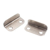 10pcs Lock Accessories L-Shaped Right Angle Office Drawer Lock Plate Furniture Parts Door Stopper(Silver)