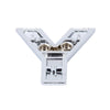 Car Vehicle Badge Emblem 3D English Letter Y Self-adhesive Sticker Decal, Size: 4.5*4.5*0.5cm