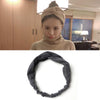 Women Temperament Knitting Cross Shape Hair Band