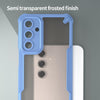 For Samsung Galaxy A56 5G Armor Glaze PC Hybrid TPU Phone Case(Blue)