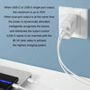 Original Xiaomi 35W USB-C+USB-A Fast Charge Portable Dual Port Charger(1C+1A), US Plug(White)