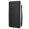 For Samsung Galaxy S25 Ultra 5G 3-Card Slots Multifunctional Leather Phone Case(Black)