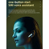V19S Bluetooth 5.0 Business Style Fingerprint Touch Bluetooth Earphone(Blue)