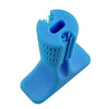 Dog Toothbrush Stick, Rubber Chew Toy with Toothpaste Reservoir, Blue, Medium