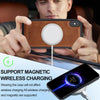 For iPhone XS Max LC.IMEEKE Magsafe Phone Case(Brown)