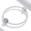 S925 Sterling Silver Romantic Wedding Beads DIY Bracelet Necklace Accessories