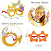3 PCS Happy Birthday Theme Party Glasses Photo Decoration Prop, Shape: Mermaid