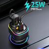 V15 Car Bluetooth With PD Fast Charger Adapter Microphone Wireless Noise Reduction Bluetooth Headset