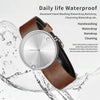 YAZOLE 520 Simple Dial Waterproof Quartz Movement Watch(Black+Brown)