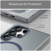For Samsung Galaxy S25 Ultra MagSafe Frosted Translucent TPU + PC Full Coverage Phone Case(Dark Blue)