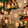 LED Christmas Lights String Christmas Tree Decoration Lamps Holiday Scene Decor, Length: 1.5m 10 Lights USB Constant Bright(Combination)