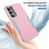For Samsung Galaxy S25+ 5G TPU + PC Shockproof Protective Phone Case(Pink + Grey Green)