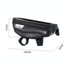 WILD MAN E1 Waterproof Front Bag MTB Mobile Phone Sets Bicycle Tube Bag Riding Accessories (Black)