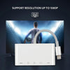 NK-1032 5 In 1 8 Pin to HDMI Multi-function Mobile Phone Converter Adapter (White)