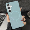 For Samsung Galaxy S25 5G Glossy TPU Shockproof MagSafe Phone Case(Blue)
