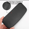 2 PCS Car Non-slip Soft Floor Protector Carpet Floor Mat Knee Bolster, Style:PU Leather(Black)