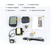 SUNDING 563C Bike Bicycle Waterproof Wireless LCD Screen Luminous Mileage Speedometer Odometer, English Version (Black)