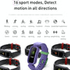 S90 Sleep Monitoring Bluetooth Sports Pedometer Smart Bracelet(Red)