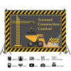 1.5m x 1m  Construction Vehicle Series Happy Birthday Photography Background Cloth(Mdz00628)