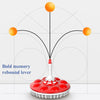 Household Suction Cup Self-Training Elastic Flexible Shaft Children Parent-Child Training Table Tennis Trainer, Style: 3 Poles 8 Balls (Blue)