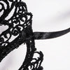Halloween Masquerade Party Dance Sexy Lady Lace Crown Mask(Black)