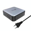 GAN 140W PD65W / PD20W / QC3.0 USB Five Port Laptop Adapter, Plug:EU Plug