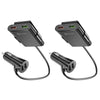 2PCS QC3.0 Four Ports Fast 5V 8A Car Charger Back Seat Charger(Black)