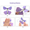 Magic Science Novelty Flying Butterfly Toy Magic Props(Violet)