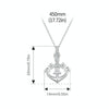 S925 Sterling Silver Plated with Platinum Anchor Pendant Necklace(BSN393)