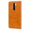For Xiaomi Redmi Note 8 Pro Business Style Oil Wax Texture Horizontal Flip Leather Case, with Holder & Card Slots & Wallet(Yellow)