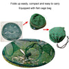 70cm Dual Layer 21 Holes Automatic Folding Round Fishing Cage Hand Throwing Shrimp Fishing Net