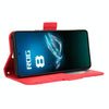 For ASUS ROG Phone 8 Pro Skin Feel Calf Texture Card Slots Leather Phone Case(Red)