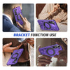 For Samsung Galaxy S25 5G MagSafe Magnetic Shockproof Phone Case with Ring Holder(Purple)