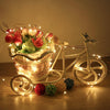 20m 200LED Solar Outdoor Waterproof Silver Wire Light String Christmas New Year Garden Decoration Garland Lights(Warm White Light)