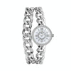 BS Bee Sister FA1329 Double Link Niche Roman Numeral Dial Ladies Watch(Silver)