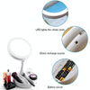Foldable LED Light Makeup Mirror 10X Magnifying Compact Pocket Vanity Cosmetic Hand Mirror