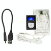 TF / Micro SD Card Slot MP3 Player with LCD Screen, Metal Clip(Black)