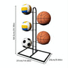 5 Layers Basketball Storage Rack Volleyball Stand Holder(Black)