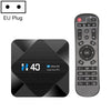 H40 4K Ultra HD Smart TV BOX Android 10.0 Media Player with Remote Control, Quad-core, RAM: 4GB, ROM: 64GB(EU Plug)