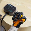 Intelligent Robotic Rehabilitation Glove Equipment, With EU Plug Adapter, Size: XL(Left Hand Brown)