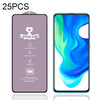 For Xiaomi Poco F2 Pro 25 PCS 9H HD Large Arc High Alumina Full Screen Tempered Glass Film