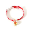 Red Adjustable Cat & Dog Collar with Bell, S (17-32cm)