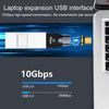 10 Gbps USB Female to USB-C/Type-C Male Magnetic Side Bend Charging Adapter (Silver)