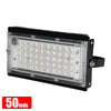 Waterproof LED Flood Light Outdoor Garden Light Construction Site Lighting Project Light, Specs: 50W 50 Beads (Warm White)